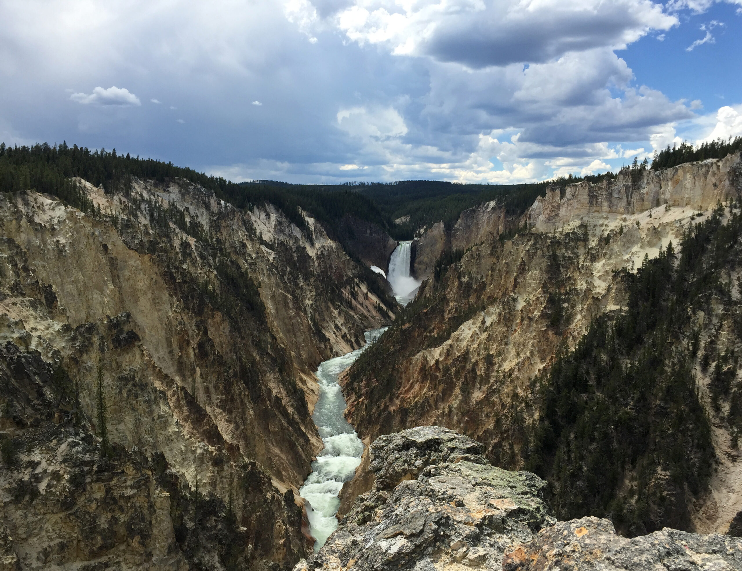 Waterfall in Yellowstone National Park